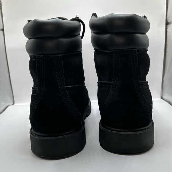 Timberland Womens Size 8.5 Black Suede Ankle Boots Waterproof Lace Up Comfort - Picture 12 of 16
